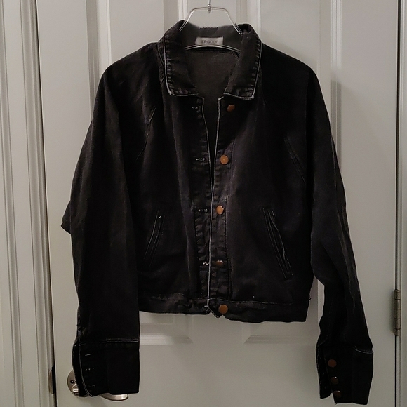 Tergoly denim Jacket black size S - Picture 2 of 4